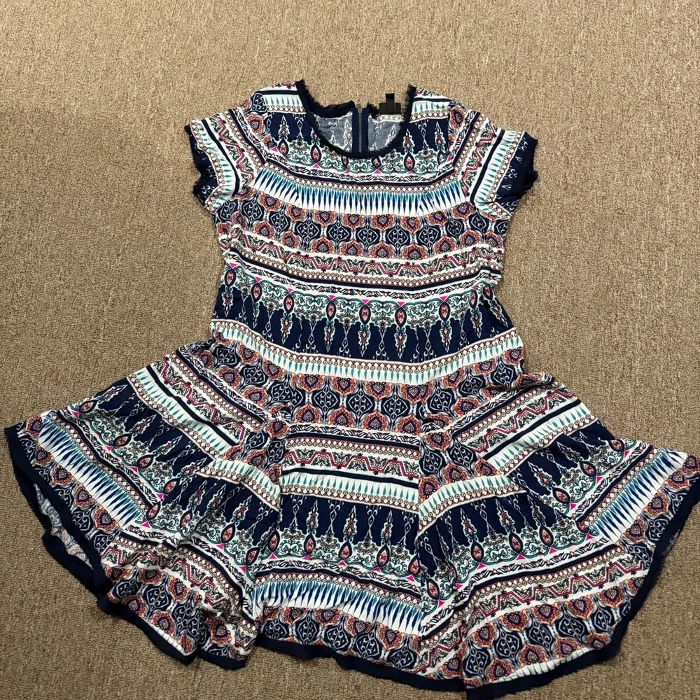 Torrid Bohemian Fringe Kimono Cardigan with matching dress